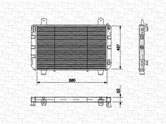 MAGNETI MARELLI Radiators, Motora dzesēšanas sistēma 350213475000